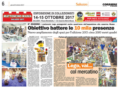 Mattoncinomania - edizione 2017