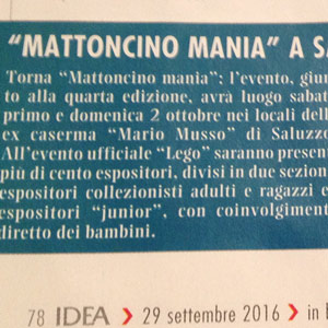 Mattoncinomania - edizione 2016